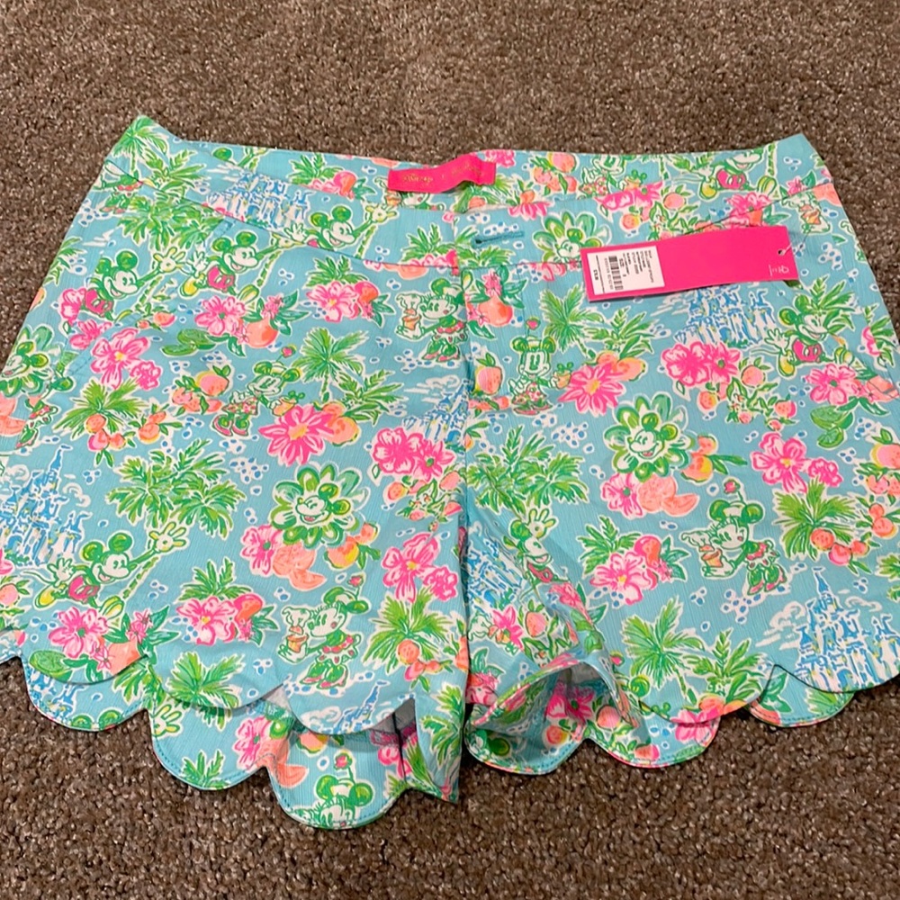 Lilly Pulitzer Blue Floral Women Shorts